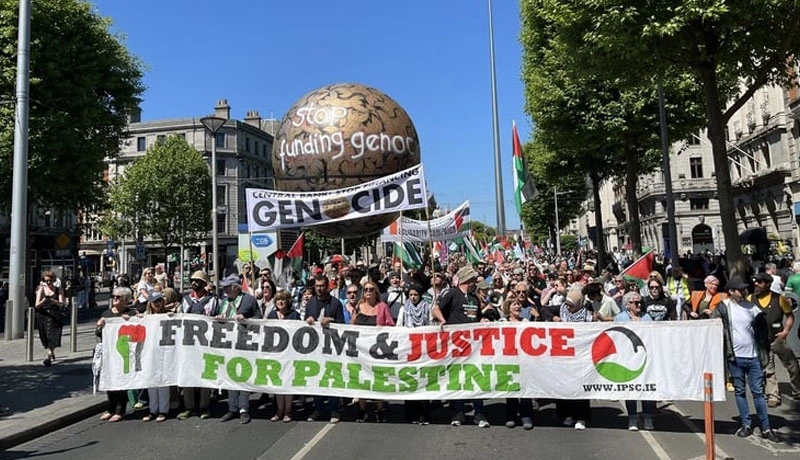 ഇസ്രായേൽ- പലസ്തീൻ സംഘർഷം അവസാനിപ്പിക്കണം; പ്രതിഷേധ റാലിയുമായി ഐപിഎസ്സി palastine rally