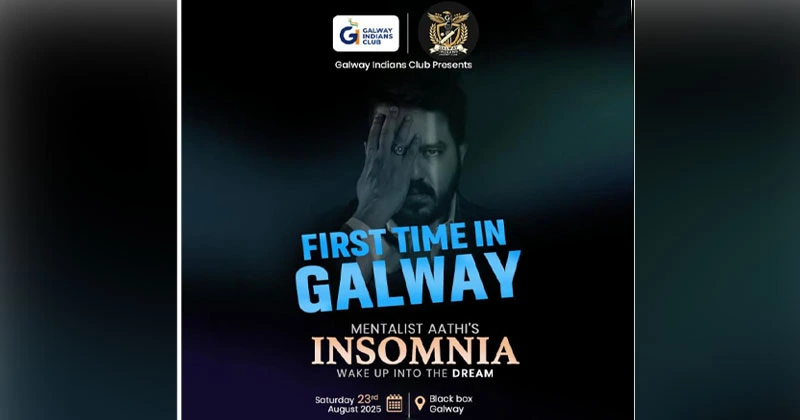 ഇൻസോമേനിയ വേക്ക് അപ്പ് ഇന്റു ദി ഡ്രീം 2025; മെന്റലിസ്റ്റ് ആദി ആദ്യമായി ഗാൽവെയിൽ adi mentalist