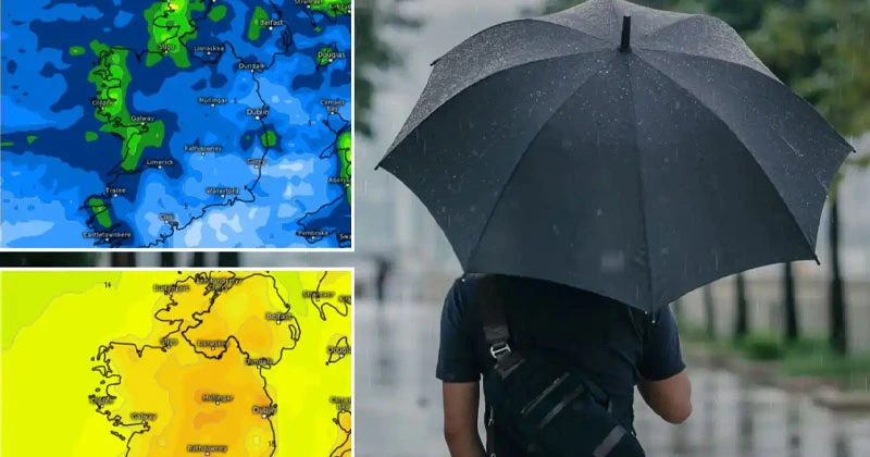 അറ്റ്ലാന്റികിന് മുകളിൽ ന്യൂനമർദ്ദം; അയർലന്റിൽ അസ്ഥിര കാലാവസ്ഥ weather