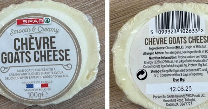 അപകടകാരികളായ ബാക്ടീരിയകളുടെ സാന്നിദ്ധ്യം; ഗോട്ട്സ് ചീസ് തിരിച്ചുവിളിച്ചു goats chees