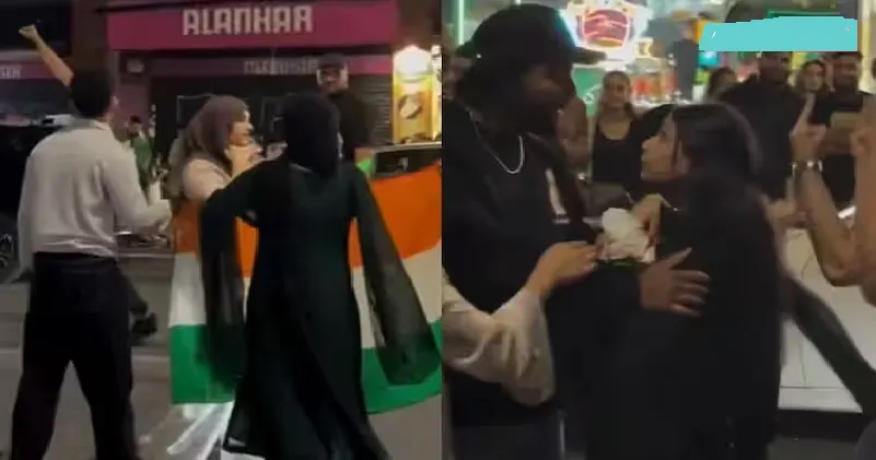 ദേശീയപതാകയുമേന്തി നിന്ന ഇന്ത്യൻ പെൺകുട്ടികളെ അക്രമിക്കാനെത്തി പാകിസ്ഥാൻ യുവാക്കൾ ; വിരട്ടിയോടിച്ച് പെൺകുട്ടികൾ ; വൈറലായി ദൃശ്യങ്ങൾ