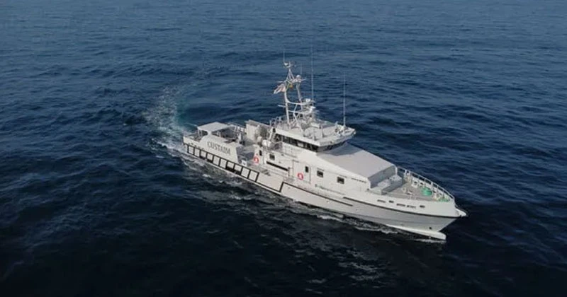 റവന്യൂ കസ്റ്റംസിന് കൂട്ടായി ഇനി ആർസിസി കോസെയ്ന്റും; കപ്പൽ കോർക്ക് തീരത്ത് rcc cosaint