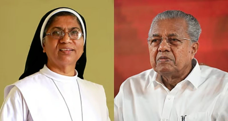 മുഖ്യമന്ത്രിയെ കൊലപ്പെടുത്താൻ ആഹ്വാനം ; സിസ്റ്റർ ടീന ജോസിനെതിരെ ഡിജിപിക്ക് പരാതി