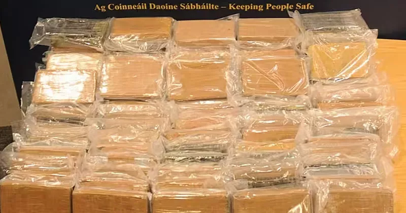 ഡബ്ലിനിലും വെക്സ്ഫോർഡിലും പരിശോധന; 104 കിലോ കൊക്കെയ്ൻ പിടിച്ചെടുത്തു coccaine