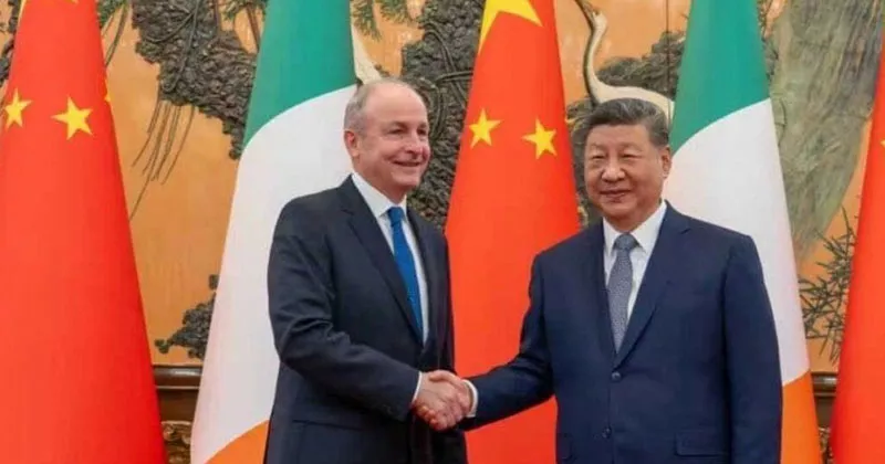 ഷീ ജിൻ പിങ്ങിനെ കണ്ട് ഐറിഷ് പ്രധാനമന്ത്രി