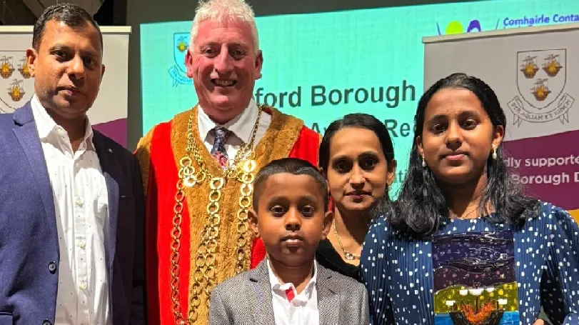 ചെസ്സ് താരങ്ങളായ മലയാളി സഹോദരങ്ങൾക്ക് വെക്സ്ഫോർഡ് കൗണ്ടി കൗൺസിലിന്റെ ആദരം