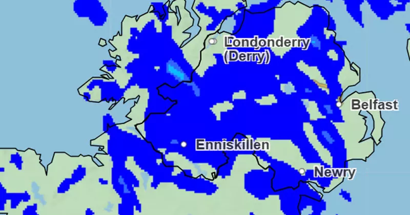 വടക്കൻ അയർലൻഡിൽ മഴ NI climate