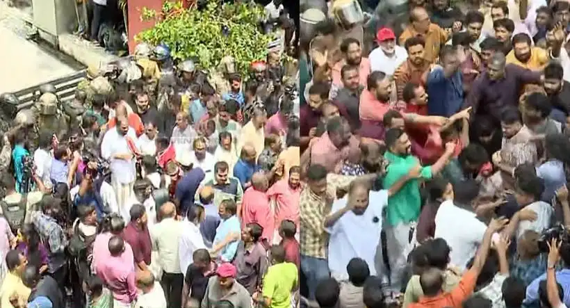 ഇഡിയ്ക്കൊപ്പമെത്തിയ സുരക്ഷാസേനയെ അക്രമിച്ച് സിപിഎം പ്രവർത്തകർ ; പിണറായി വിജയന്റെ വീടിന് മുന്നിൽ സംഘർഷം
