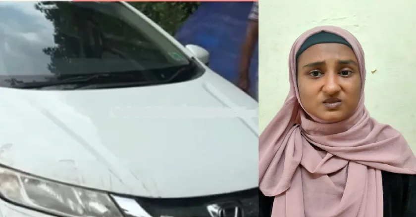 പന്തളത്ത് കാറിനുള്ളിലെ രഹസ്യ അറയിൽ സൂക്ഷിച്ച് എം ഡി എം എ കടത്ത് ; കേസിലെ മൂന്നാം പ്രതി ഷെബീന ഖാൻ അറസ്റ്റിൽ