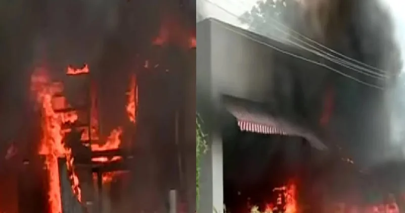 നെടുമ്പാശ്ശേരി ഗ്രാൻഡ് മലബാർ ഹോട്ടലിൽ വൻ തീപിടുത്തം