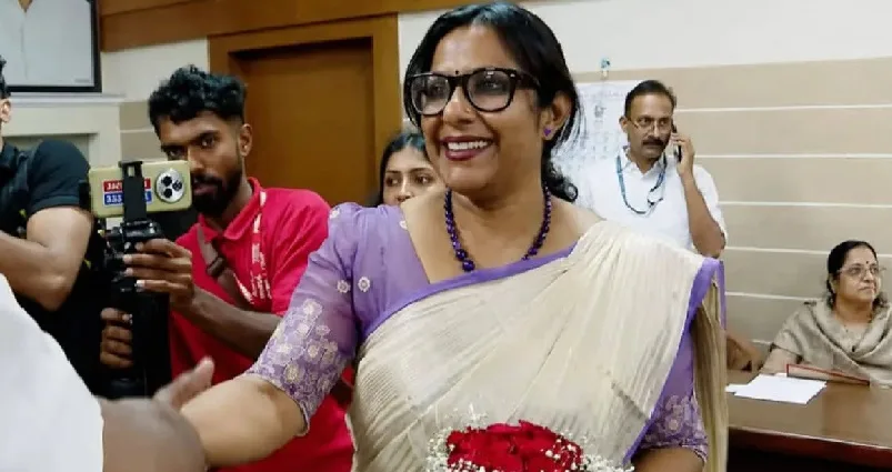പാലാ മുനിസിപ്പാലിറ്റിയുടെ പുതിയ ചെയർപേഴ്സണായി മായ രാഹുൽ