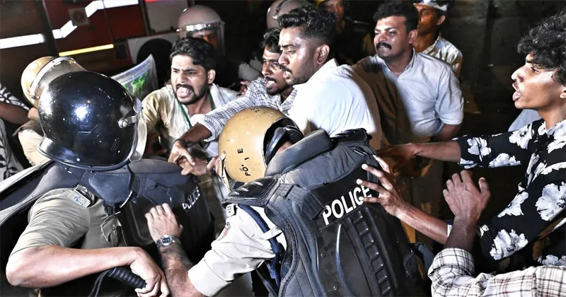 തലസ്ഥാനത്ത് കോൺഗ്രസിന്റെ അഴിഞ്ഞാട്ടം; യുദ്ധക്കളമായി നഗരകേന്ദ്രം; പഠിപ്പ് മുടക്കിന് ആഹ്വാനം നൽകി എസ് എഫ് ഐ SFI