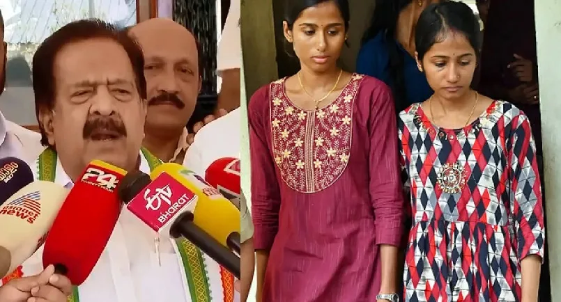 അഖിലയ്ക്ക് സർക്കാർ ജോലി നൽകാനുള്ള നടപടികൾ ഉടൻ ; നെന്മാറയിൽ കൊല്ലപ്പെട്ട സുധാകരന്റെയും, സജിതയുടെയും മക്കളെ കണ്ട് രമേശ് ചെന്നിത്തല