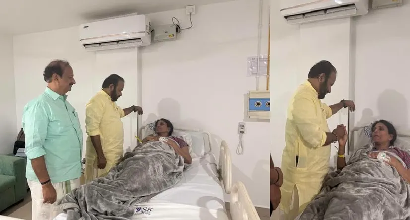 ആർ ശ്രീലേഖ ആശുപത്രിയിൽ ; കാണാനെത്തി എസ് സുരേഷും, വി വി രാജേഷും ; രാജി വാർത്ത ശരിയല്ലെന്നും സുരേഷ്